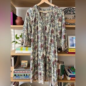 Natalie Martin Stevie Dress Vintage Flowers Cream Small